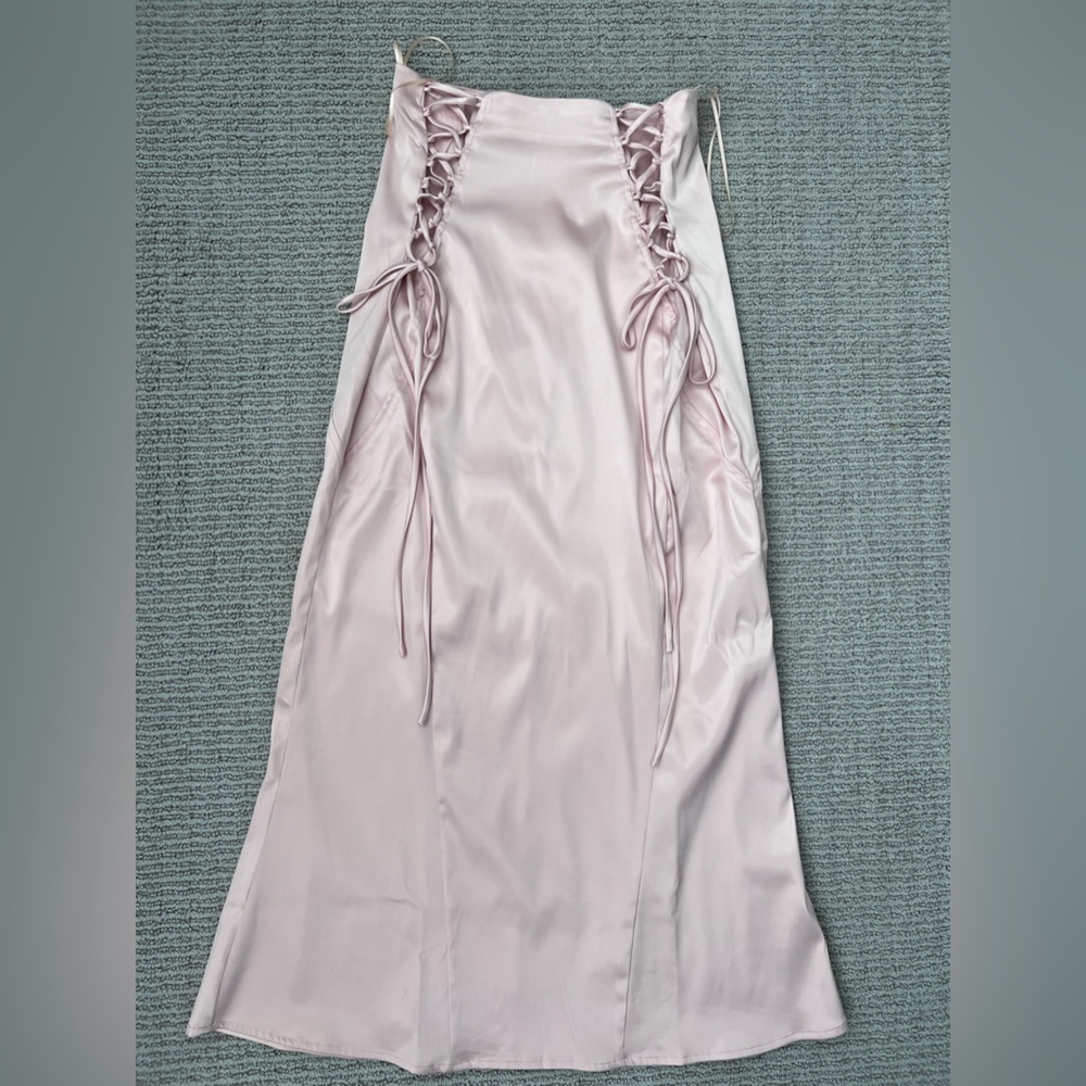 Midi/Maxi skirt in Rose Gold with laces